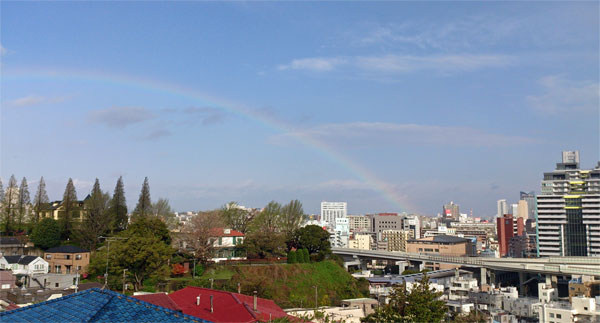 イタリー山の虹